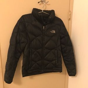 Black NorthFace puffer jacket